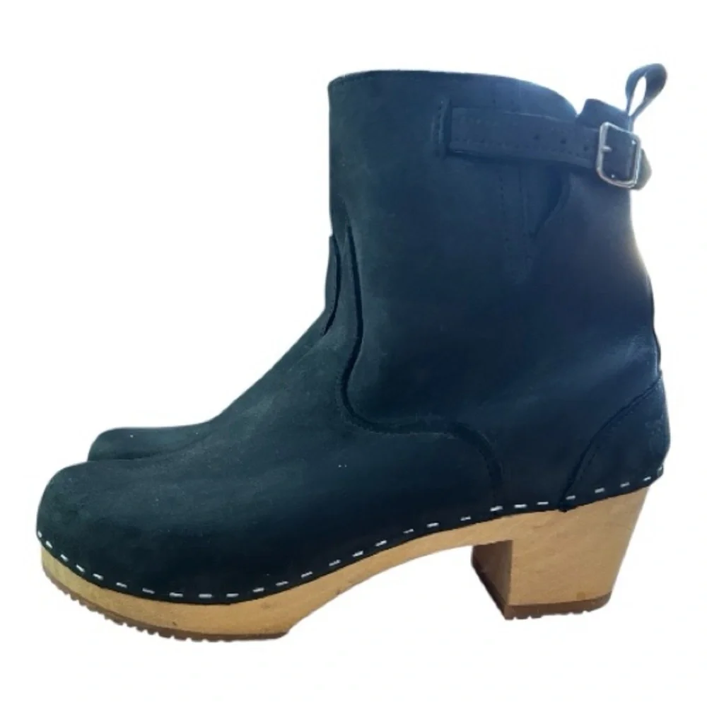 SANDGRENS New‎ York Clog Boots Black Nubuck 41 US 10-10.5 - Picture 3 of 16
